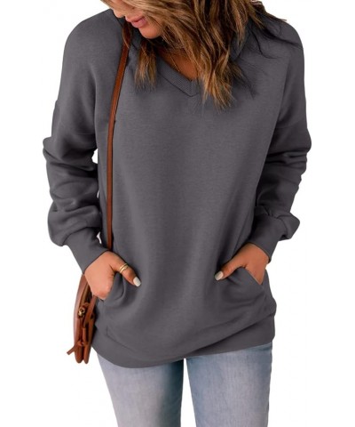 Sweatshirt For Women,2023 Fashion Trendy Basic Plain Oversized Sweatshirt,Dressy Casual Loose Pullover Long Sleeve Shirts A-d...