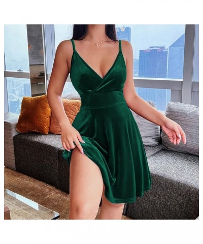 Women's Dress with Shorts Underneath Small Black Dress Sleeves Jean Dress Casual Maternity Er Boho Sundresses Green $7.44 Jum...