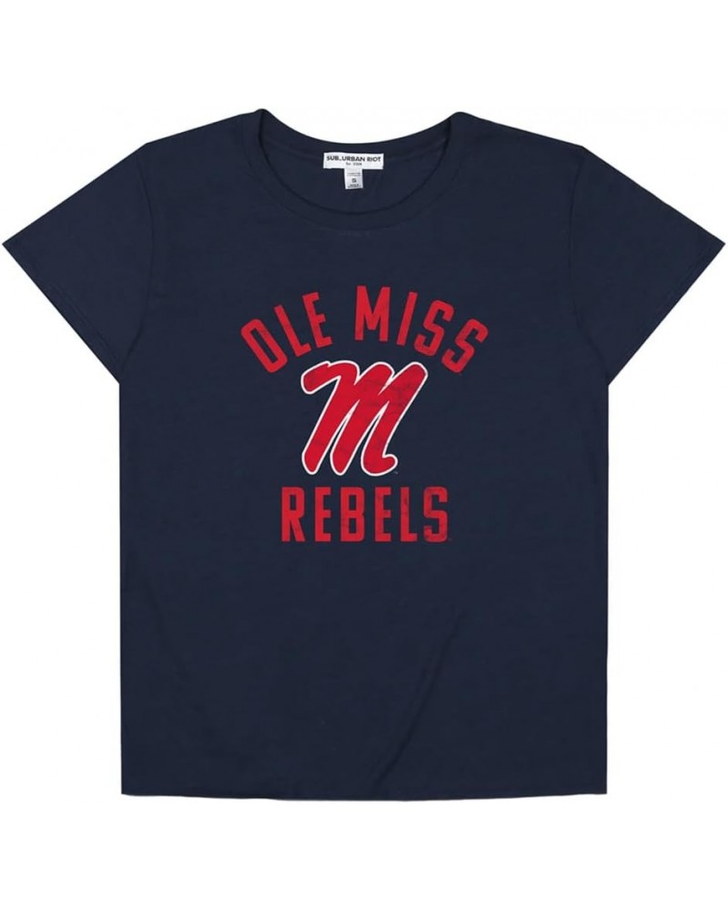 Suburban Riot Mascot Logo Collection Loose Women's Tri-Blend Short Sleeve T-Shirt Mississippi Rebels $11.20 T-Shirts