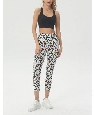 Women's Leopard Printed Cropped Capri Animal Skin Brushed Buttery Soft Tights 21 Jeweled Leopard $11.21 Leggings