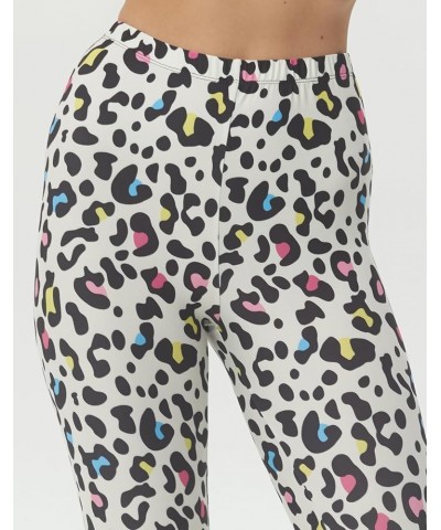 Women's Leopard Printed Cropped Capri Animal Skin Brushed Buttery Soft Tights 21 Jeweled Leopard $11.21 Leggings