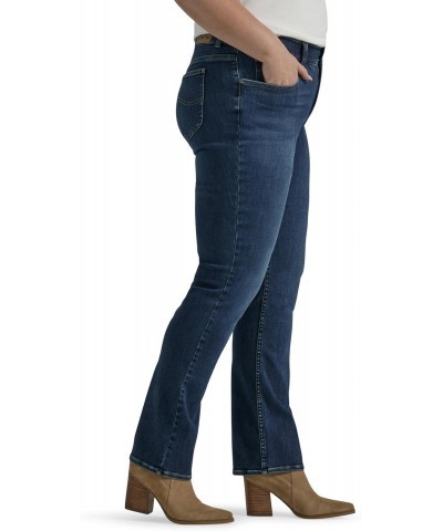 Women's Size Ultra Lux Comfort with Flex Motion Straight Leg Jean, Greet The Day, 16 Plus Petite $20.65 Jeans