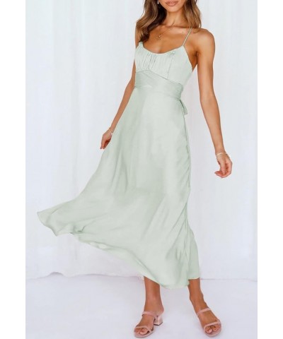 Women's Off Shoulder Midi Dress Summer A-Line Swing Casual Party Cocktail Dresses 02-light Green $15.58 Dresses