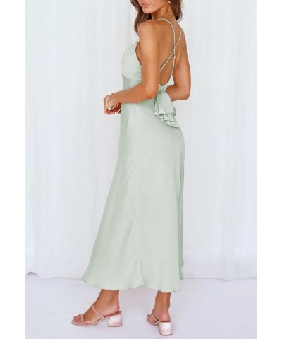 Women's Off Shoulder Midi Dress Summer A-Line Swing Casual Party Cocktail Dresses 02-light Green $15.58 Dresses