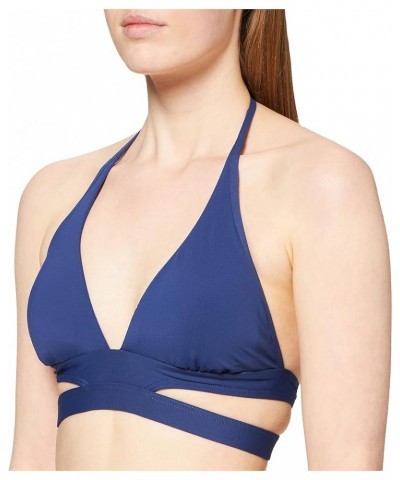 Women's Split Band Halter Bikini Top Swimsuit Active Blue Opal $15.30 Swimsuits