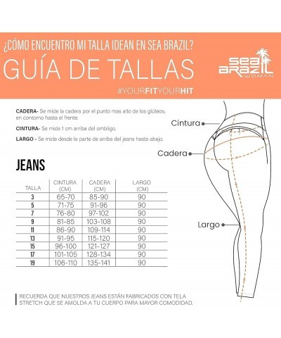 Pantalones Colombianos Levanta Pompa | Butt Lifting Jeans | High Waisted Jeans for Women | Lipo Jeans 3724/02 $22.14 Jeans