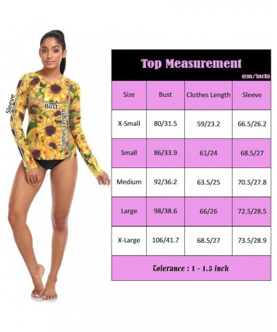 Women's Rash Guard Shirts Long Sleeve Swim Shirt for Women UPF 50+ UV Sun Protection Swimsuit Surf Shirts for Golf Multicolou...