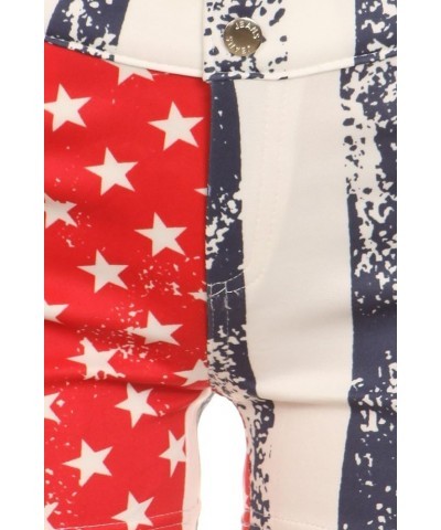 Women's Pull on Stretchy Jegging Shorts - Cotton Blend Vintage Americana $12.31 Shorts