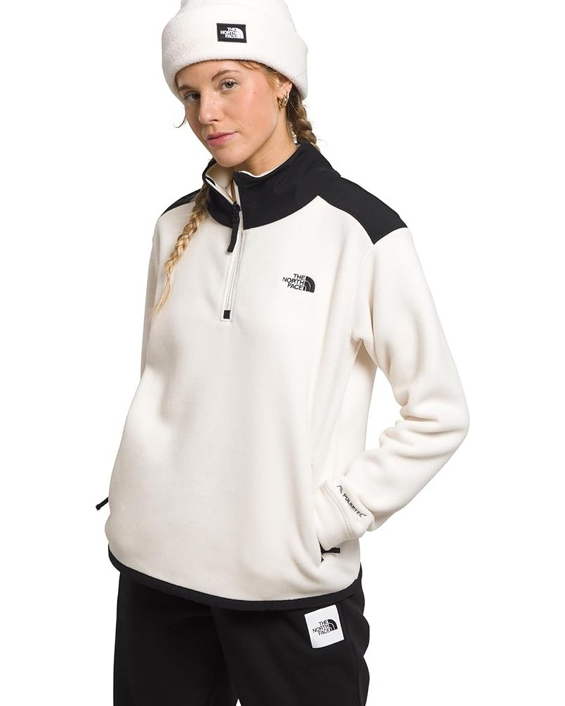 Women's Alpine Polartec 200 Quarter Zip Pullover Gardenia White/Tnf Black $33.81 Others