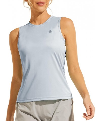 Women's Athletic Tanks Tops-Dry Fit Sleeveless UPF 50+ Sun Protection Muscle Shirts for Workout Running Hiking Light Grey $10...