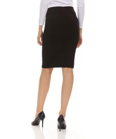 Women's Cotton Pencil Skirt Hot Pink $17.48 Skirts