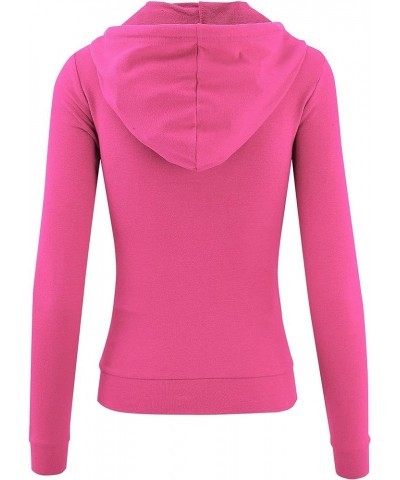 Women Active Lightweight Thin Zip-Up Hoodie Jacket Candy Pink $14.99 Hoodies & Sweatshirts