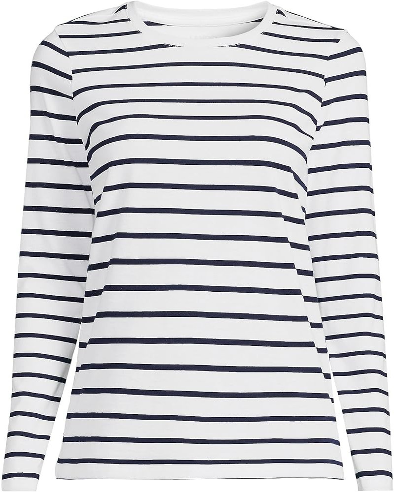 womens 59444p Navy/White Breton Stripe $19.12 T-Shirts