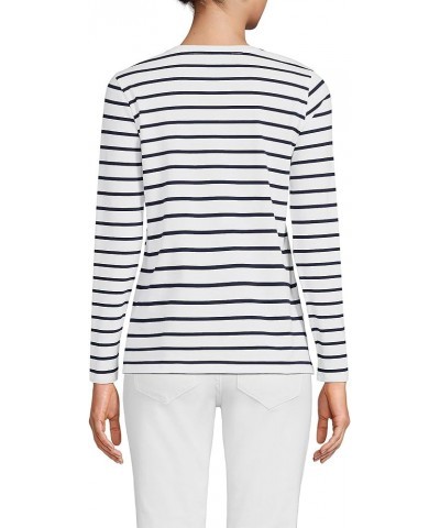 womens 59444p Navy/White Breton Stripe $19.12 T-Shirts