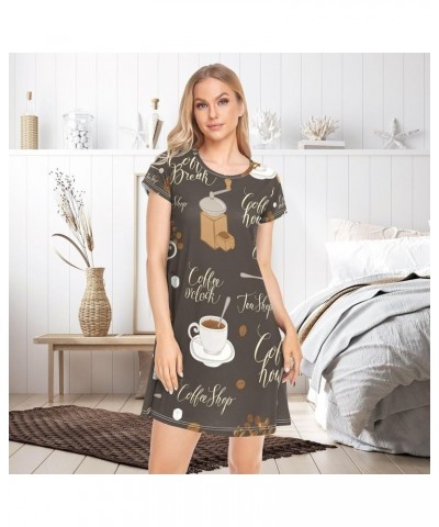 Women's PJ Nightshirt, Short Sleeves Nightgown Sleepwear Lingerie Sleep Dress(S-2XL) Multi 20 $15.95 Sleep & Lounge