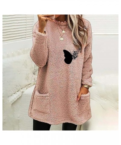 Jackets for Women,Casual Fleece Fuzzy Faux Shearling Warm Winter Outwear Jackets Shaggy Coat A11-red $3.44 Coats