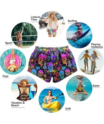 Women's Beach Shorts with Pockets Swim Trunks Board Shorts Swim Shorts Quick Dry Swimwear for Beach Multicoloured26 $11.00 Sw...