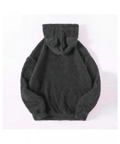 Fleece Winter Hoodies For Women Casual Warm Pullover Sweatshirt Cute Sweatshirt Holiday Adult Fall Outfits 3dark Gray $11.33 ...