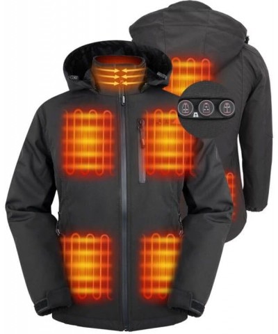 Heated Jacket for Women, Electric Heating Warm Coat with 7.4V 5500mah Battery Black $45.89 Jackets