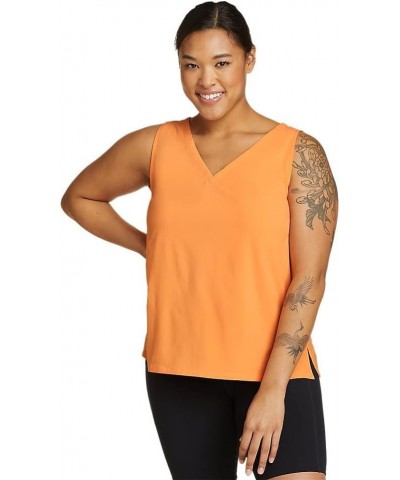 Women's Departure V-Neck Tank Top - Solid Tangelo $16.50 Tanks