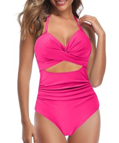 Dissolving One Piece Swimwear When Wet Prank Monokini Women Suit Bathing Swimsuit High One Piece Swimwear Bod Hot Pink $8.99 ...