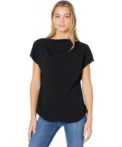 Women's Asymmetrical Blouse Black $47.69 Blouses