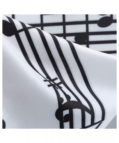 Women's Vintage Musical Note Sheet Music Print Dress 50's V Neck Sleeveless Cocktail Swing Bow-Knot Belted Dresses Black $8.3...