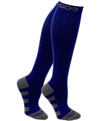 Compression Socks for Men Women Nurses Runners 20-30mmHg Medical Stocking Athletic Navy Blue $14.40 Activewear