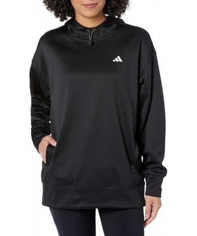 Women's Aeroready Game and Go Fleece Hoodie Black/White $24.19 Activewear