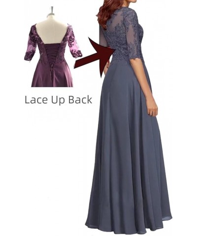 Women's Mother of The Bride Dresses for Wedding with Sleeves Long Lace Applique Formal Evening Gown Mauve $38.71 Dresses