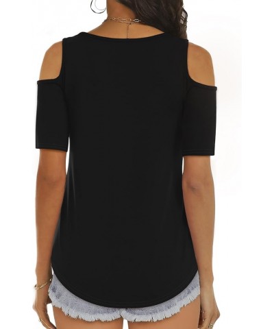 Womens Short/Long Sleeve Shirts Criss Cross Casual Basic Tee Tops Short Sleeve: Black $11.17 T-Shirts