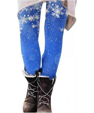 Womens Fleece Leggings Denim Printed Casual Boot Leggings Warm High Waisted Fall Winter Pants Trendy Tight Pants Z04-blue $6....