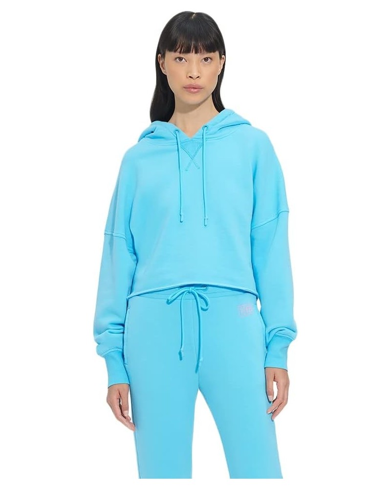 Women's Keira Cropped Hoodie Bahama Blue $35.98 Hoodies & Sweatshirts