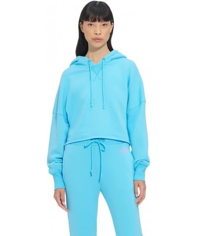 Women's Keira Cropped Hoodie Bahama Blue $35.98 Hoodies & Sweatshirts