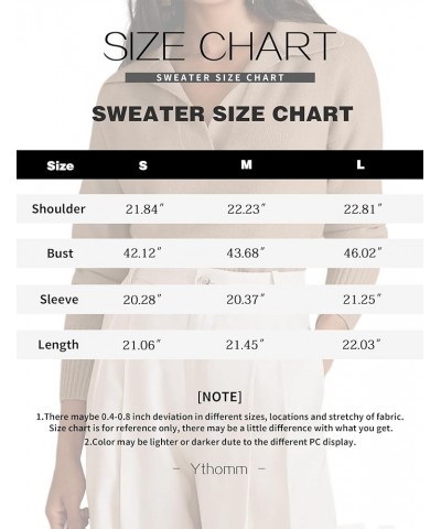 Women V Neck Drop Shoulder Cropped Sweater Polo Casual Lapel Collar Long Sleeve Knitted Sweater Fall Pullover Top Dark Grey $...