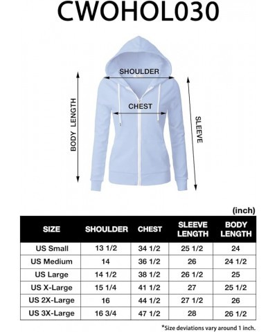 Women's Slim Fit Zip Up & Pullover Hoodie Lightweight Long Sleeve Kangaroo Pocket Basic Casual Sweatshirt Cwohol030-white $17...