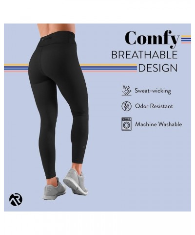 Workout Leggings - High Waisted, Slimming Tummy Compression Yoga Pants for Women Large-X-Large Black $18.81 Pants