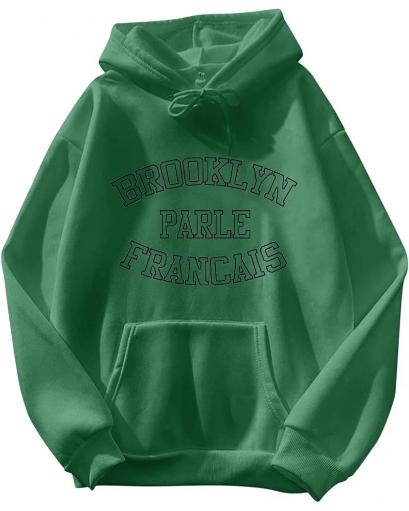 Cute Hoodies for Girls 10-12 Years Old Women Sweater Casual Pocket Drawstring Long-Sleeved Hoodie Cat Print Z102-green $8.67 ...