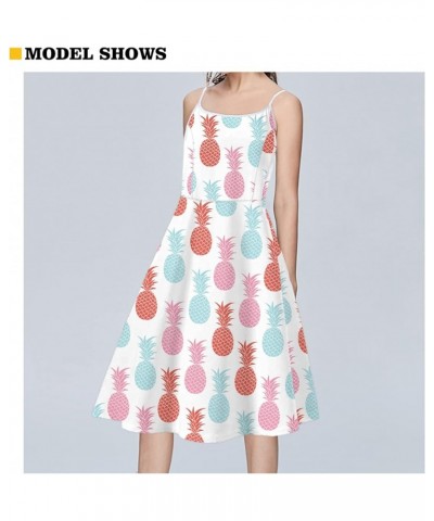 Women Girls Summer Sleeveless Dress Casual Swing Beach Cover Up Knee Length Dresses,Large Size XS-4XL Flower Design $9.03 Swi...