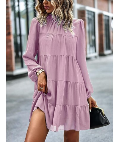 Women's Casual Sleeveless Mini Dress Halter Neck Summer Beach Dresses Backless Solid Flowy Tiered Short Dress Pink-3037 $13.2...