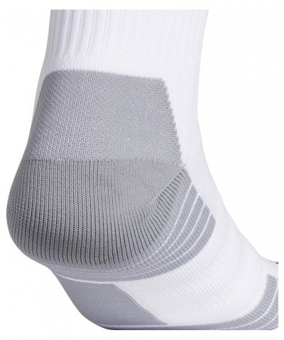 Team Speed 2 Soccer Socks for Boys, Girls, Men and Women (1-Pair) White/Team Navy Blue/Light Onix Grey $12.75 Activewear