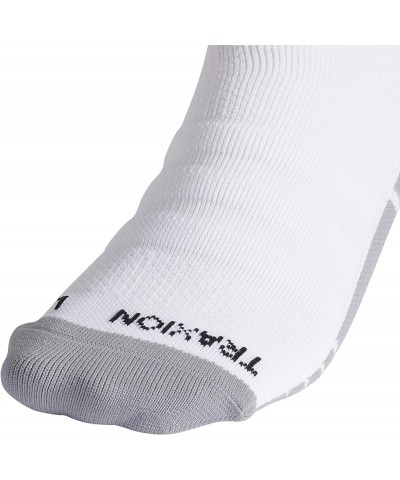 Team Speed 2 Soccer Socks for Boys, Girls, Men and Women (1-Pair) White/Team Navy Blue/Light Onix Grey $12.75 Activewear