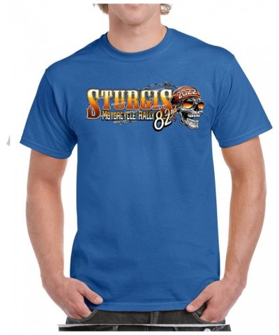 2022 Sturgis Motorcycle Rally 82nd Anniversary Stay Rad T-Shirt Regular Royal Blue $10.79 Tops