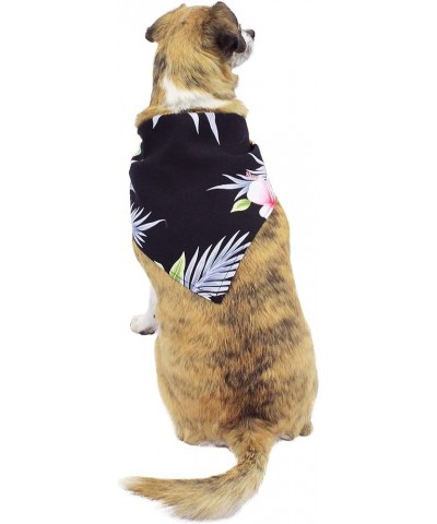 Matchable Family Hawaiian Luau Men Women Girl Boy Clothes in Hibiscus Black Baby Dog Bandana $12.00 Shirts