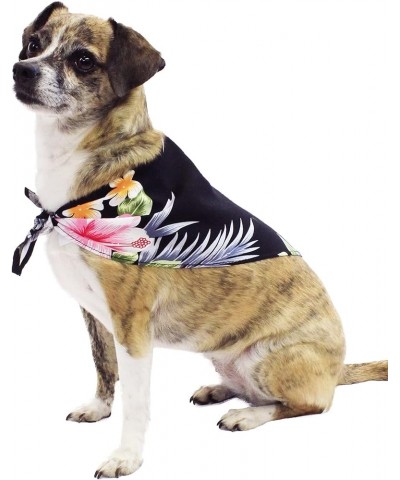 Matchable Family Hawaiian Luau Men Women Girl Boy Clothes in Hibiscus Black Baby Dog Bandana $12.00 Shirts