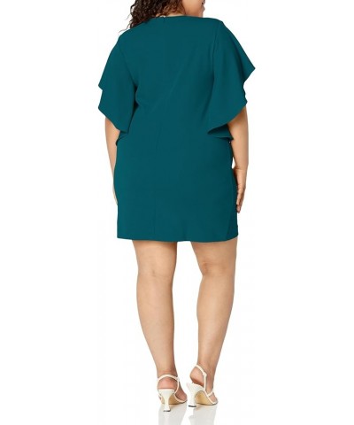 Women's V Neck Cocktail Dress Green $39.11 Dresses