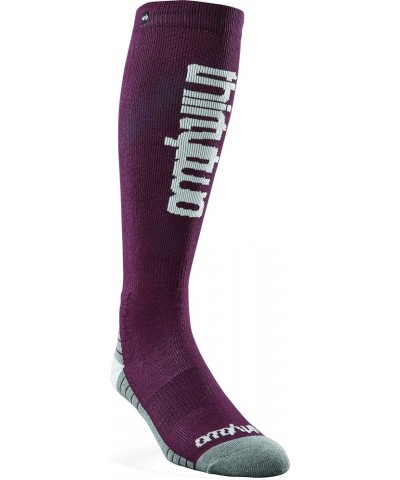 thirtytwo Womens Double Snow Sport Sock Burgundy $11.75 Activewear