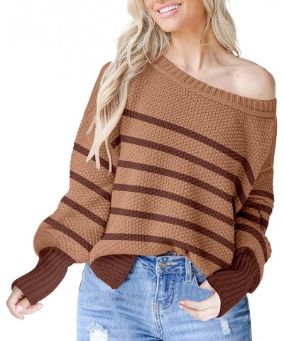 Womens Oversized Casual Sweaters Batwing Long Sleeve Crew Neck Chunky Ribbed Knit Pullover Loose Solid Jumper Tops Side Split...