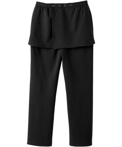 Women’s Petite Open Back Fleece Pant Black $20.23 Pants