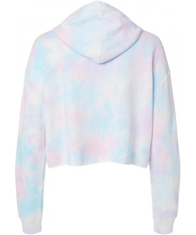 Women’s Lightweight Crop Hooded Sweatshirt - AFX64CRP Tie Dye Cotton Candy $11.60 Hoodies & Sweatshirts